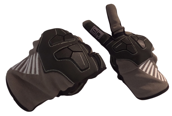 SQ MX CROSS, graue leichte Sommer-Handschuhe